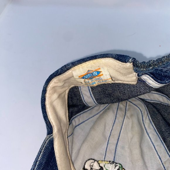 Vintage Senor Frog Puerto Vallarta Blue Denim Strapback Hat Cap - Picture 5 of 5